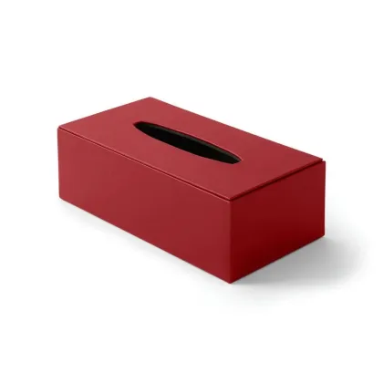 Picture Red tissue container from an Italian manufacturer