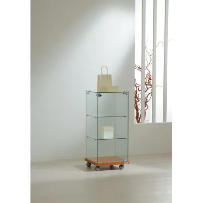 Picture Stylish shop display cabinet on wheels