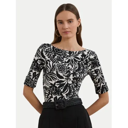 Zdjęcie LAUREN RALPH LAUREN Bluzka 200963940001 Czarny Slim Fit