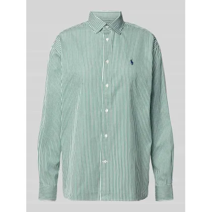 Zdjęcie Bluzka koszulowa z wyhaftowanym logo