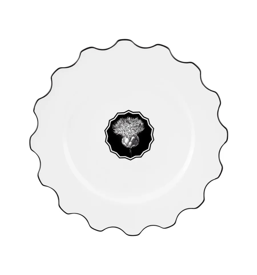 obrazek 1 Talerz obiadowy z porcelany Herbariae z ozdobnym roślinnym motywem - Vista Alegre