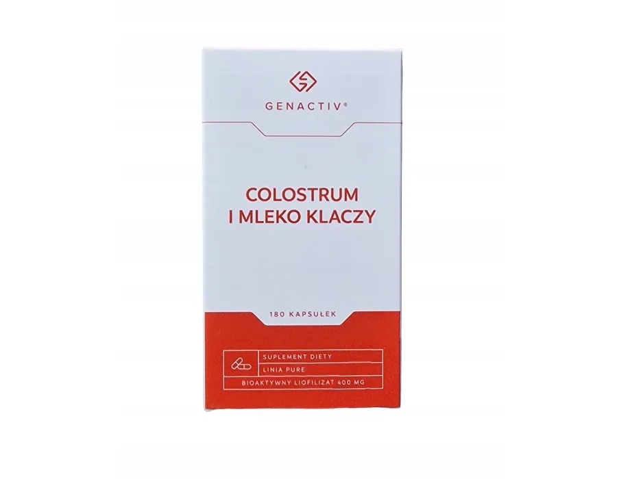 obrazek 1 Genactiv Colostrum i Mleko Klaczy Preparat wzmacniający odporność Kapsułki