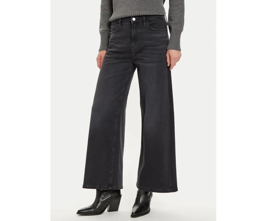 obrazek 1 Guess Jeansy W4BA82 D5HD1 Czarny Wide Leg
