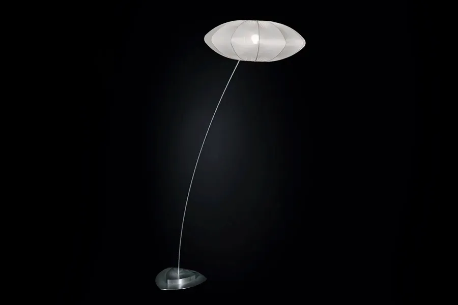obrazek 2 Luksusowa lampa stojąca ze stali nierdzewnej