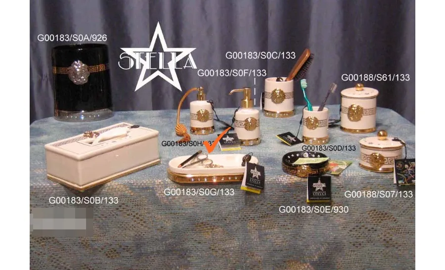 obrazek 1 Dekoracyjny pojemnik do łazienki wykonany z ceramiki