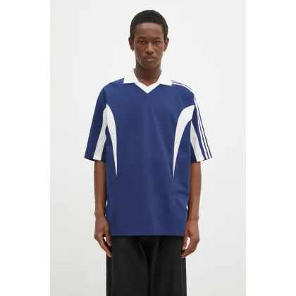 Zdjęcie Y-3 t-shirt Cut Line Tee męski kolor niebieski gładki JM8338