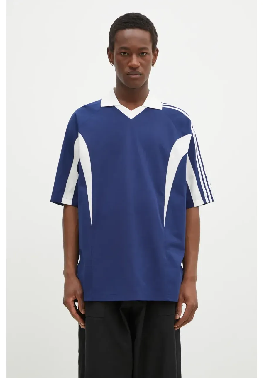 obrazek 1 Y-3 t-shirt Cut Line Tee męski kolor niebieski gładki JM8338