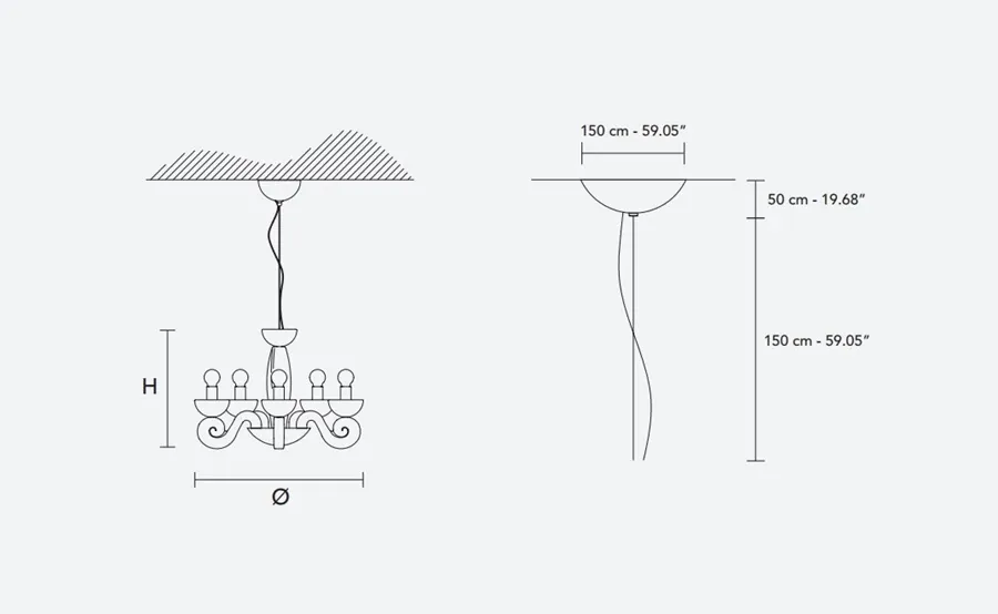 obrazek 4 Zjawiskowy, włoski żyrandol do salonu - Botero