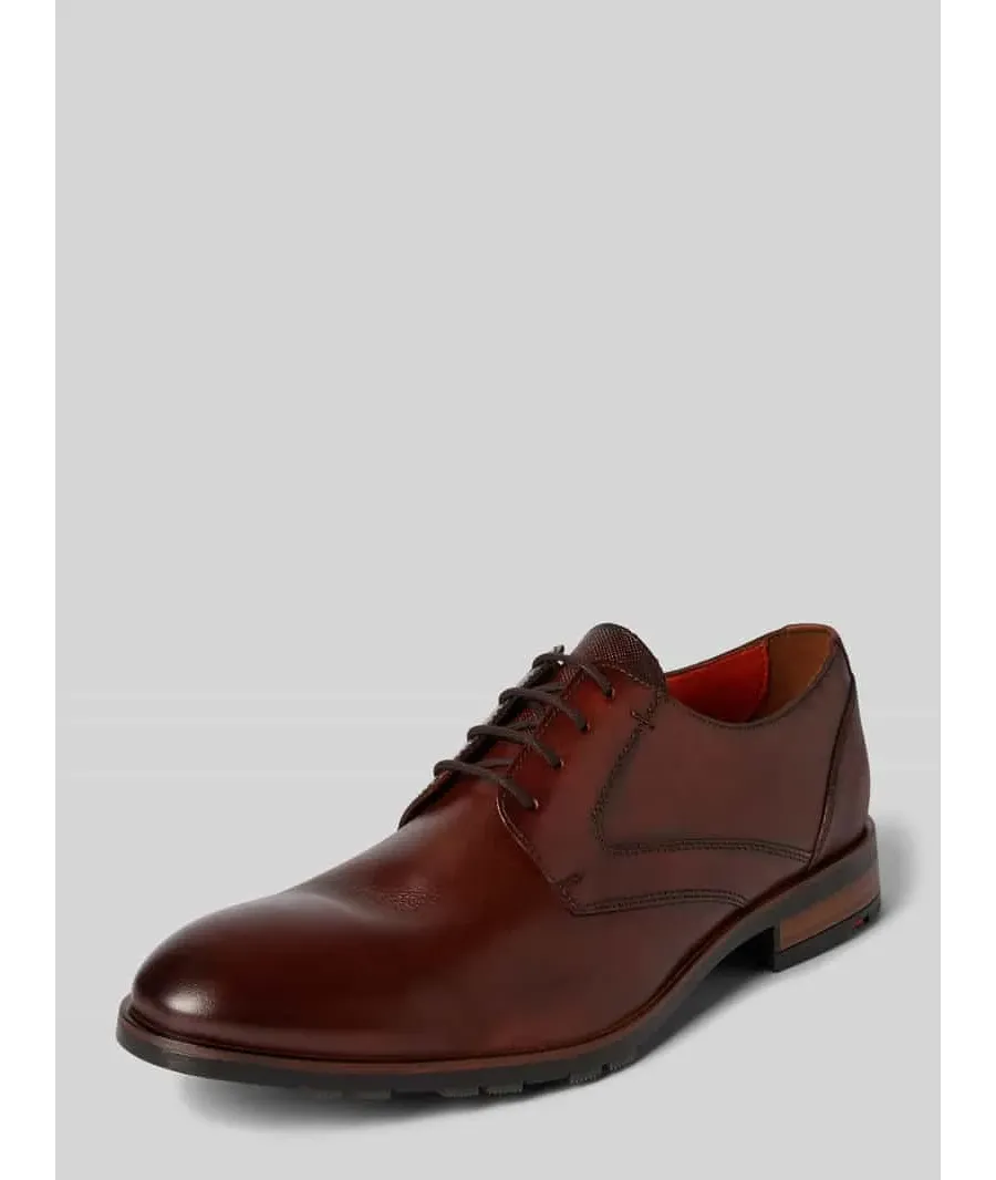 obrazek 1 Buty derby skórzane z detalem z logo model ‘JACKSON’