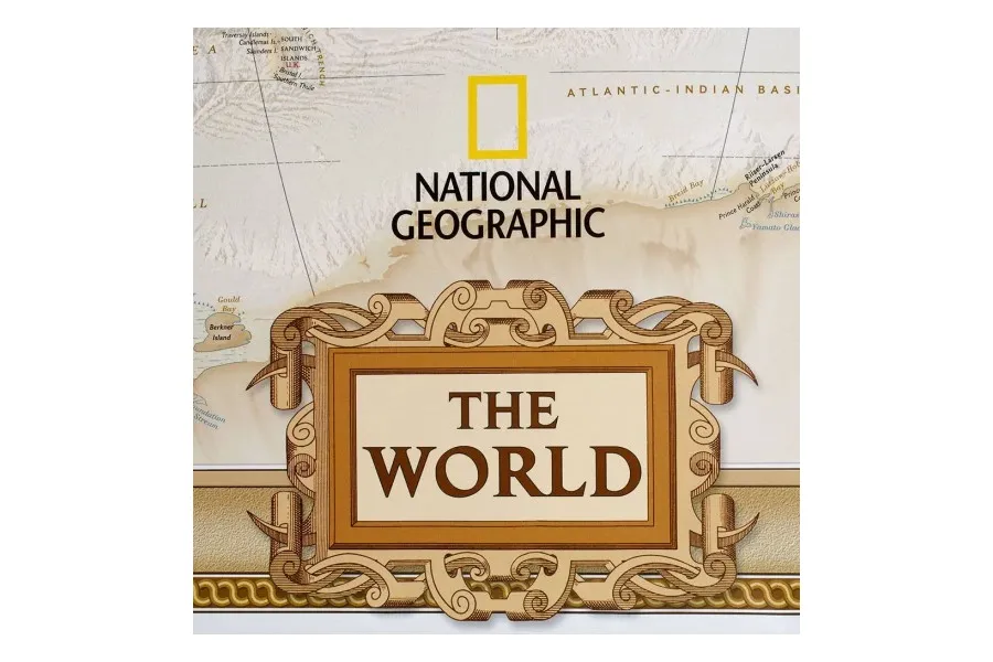 obrazek 6 Wyjątkowa mapa polityczna świata National Geographic z oprawą