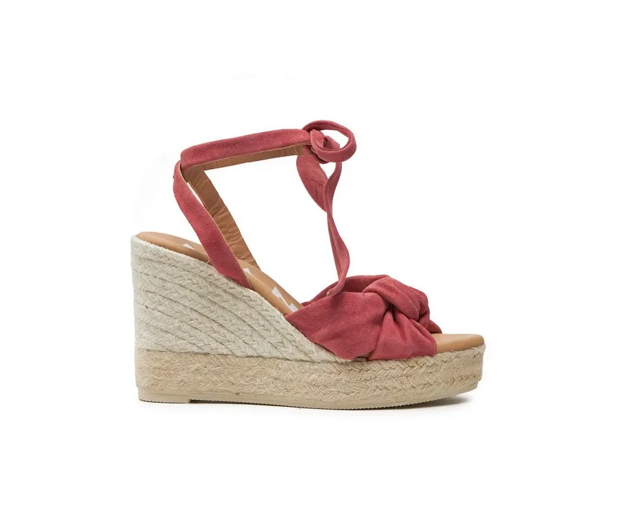 obrazek 1 Manebi Espadryle Hamptons Wedge Espadrilles With Knot W 1.5 WS Bordowy