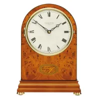 Zdjęcie Niezwykły zegar Regency Arch Top Yew na biurko