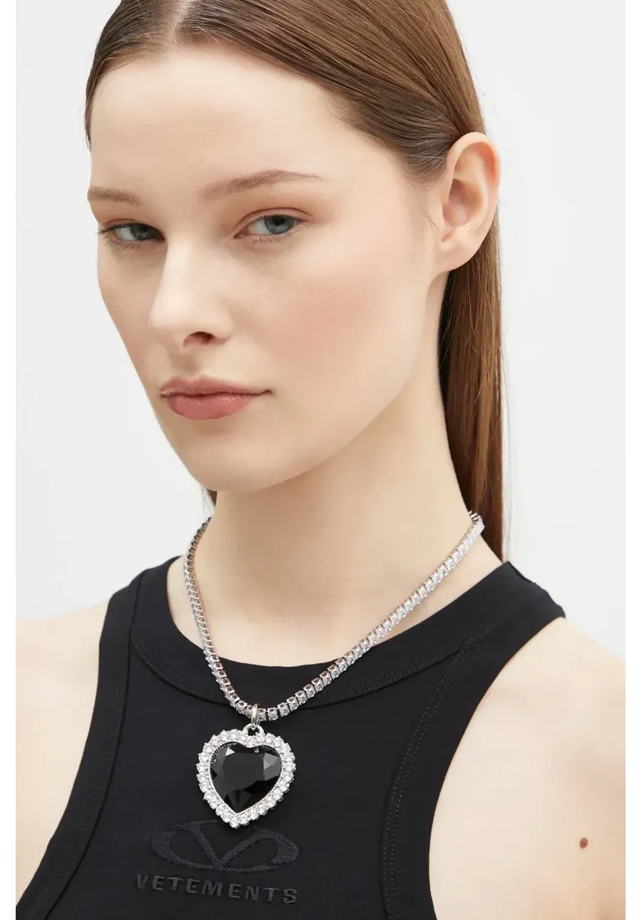 obrazek 1 VETEMENTS biżuteria Crystal Heart UA66NE120B