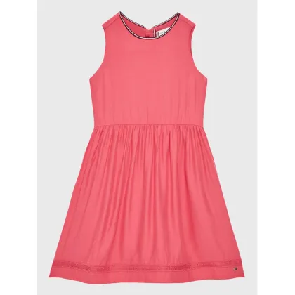 Zdjęcie Tommy Hilfiger Sukienka codzienna Ceremonial KG0KG07020 M Różowy Regular Fit