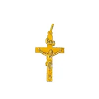 Picture A wonderful gold plate cross with Christ