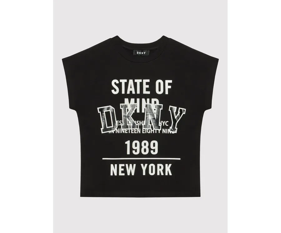 obrazek 1 DKNY T-Shirt D35S01 M Czarny Relaxed Fit