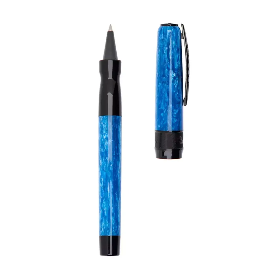 obrazek 3 Stylowe włoskie pióro kulkowe Rock- Black Turquoise