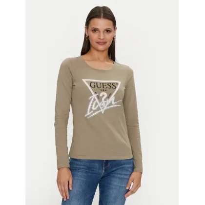 Zdjęcie Guess Bluzka Icon W4YI33 I3Z14 Zielony Slim Fit