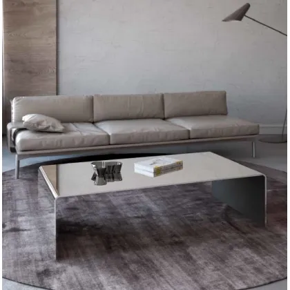 Picture Exclusive glass coffee table for a unique living room - La Vetreria