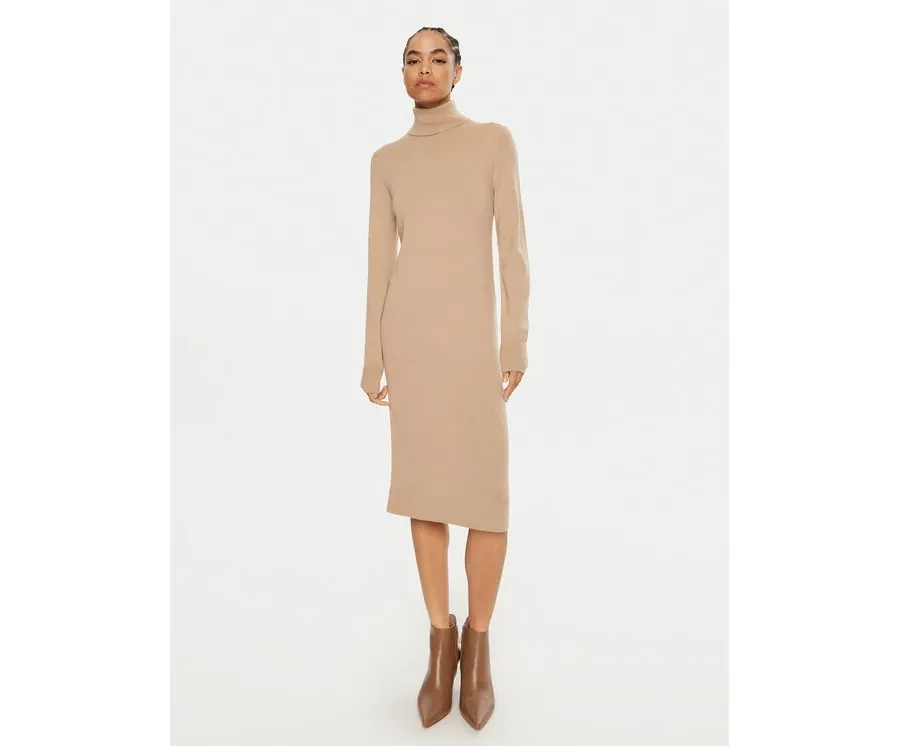 obrazek 1 Calvin Klein Sukienka dzianinowa K20K207485 Beżowy Regular Fit