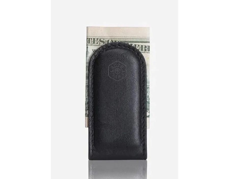 obrazek 2 Minimalistyczny klips do banknotów z prawdziwej skóry