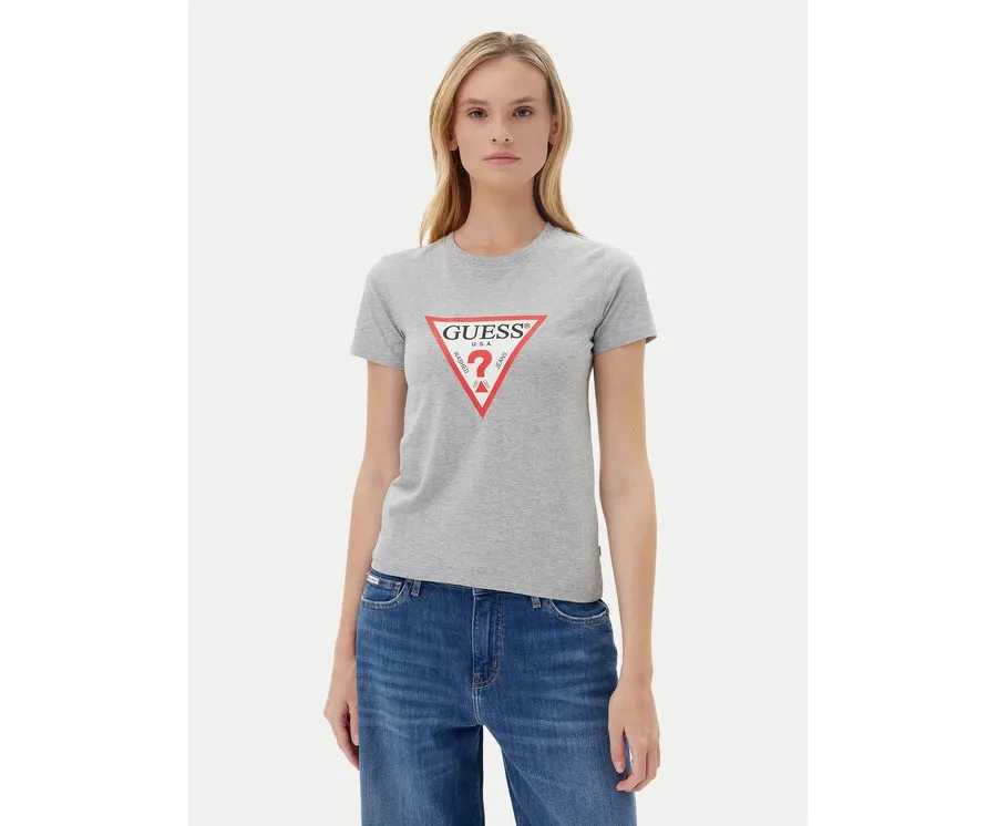 obrazek 1 Guess Jeans T-Shirt W4YI04 J1314 Szary Slim Fit