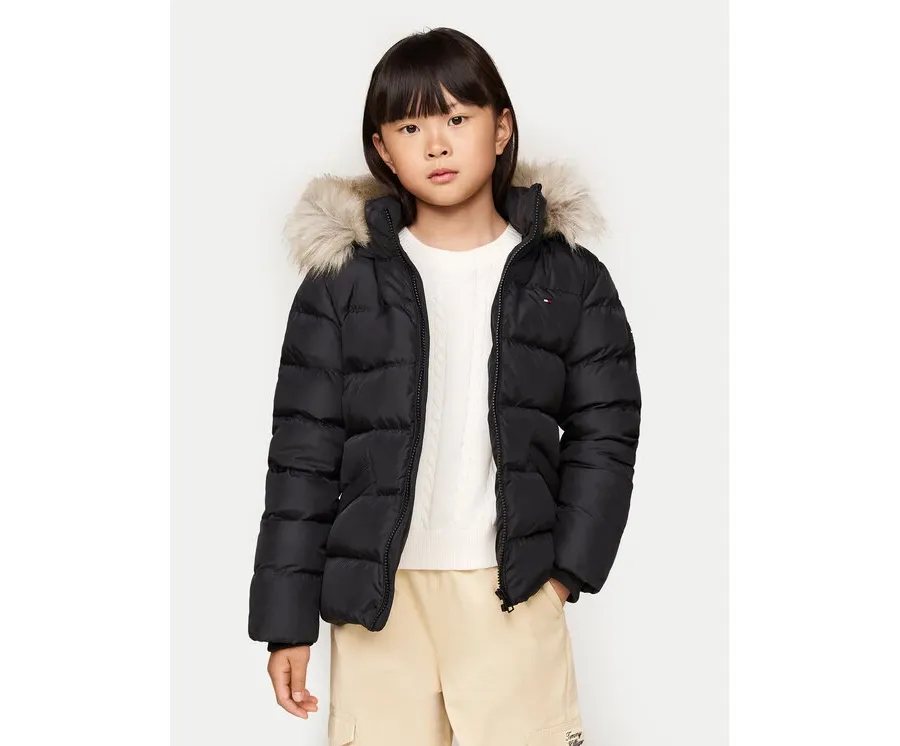 obrazek 1 Tommy Hilfiger Kurtka puchowa Essential KG0KG07399 M Czarny Regular Fit