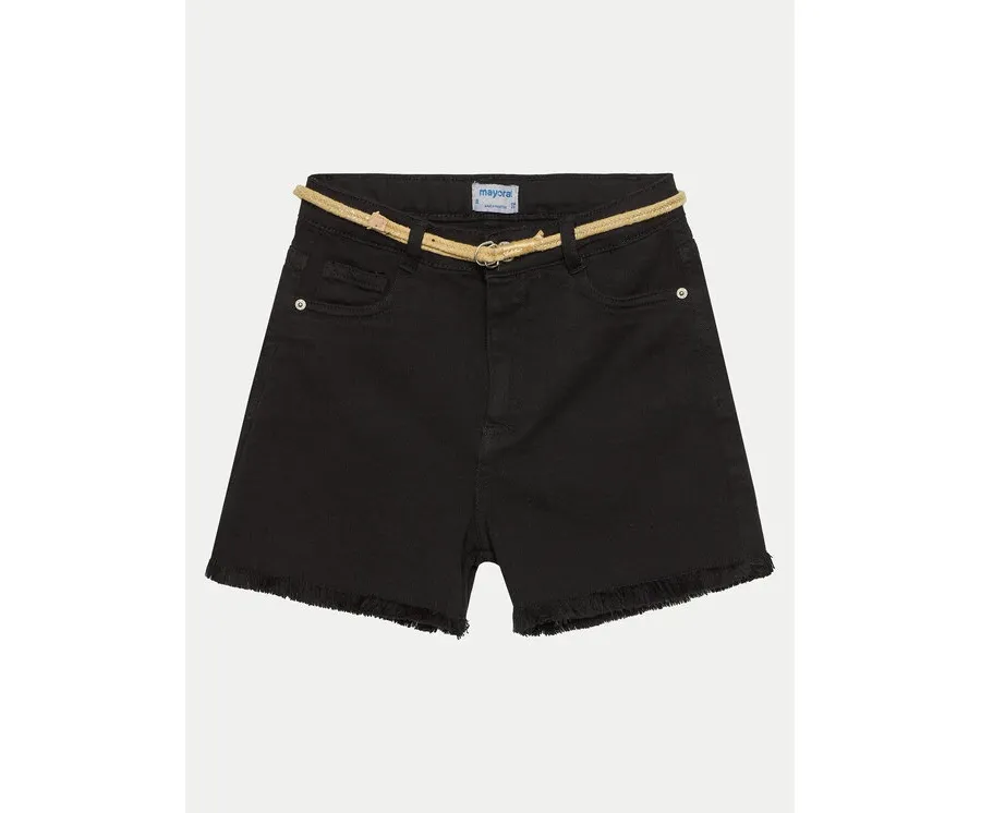 obrazek 1 Mayoral Szorty jeansowe 275 Czarny Regular Fit