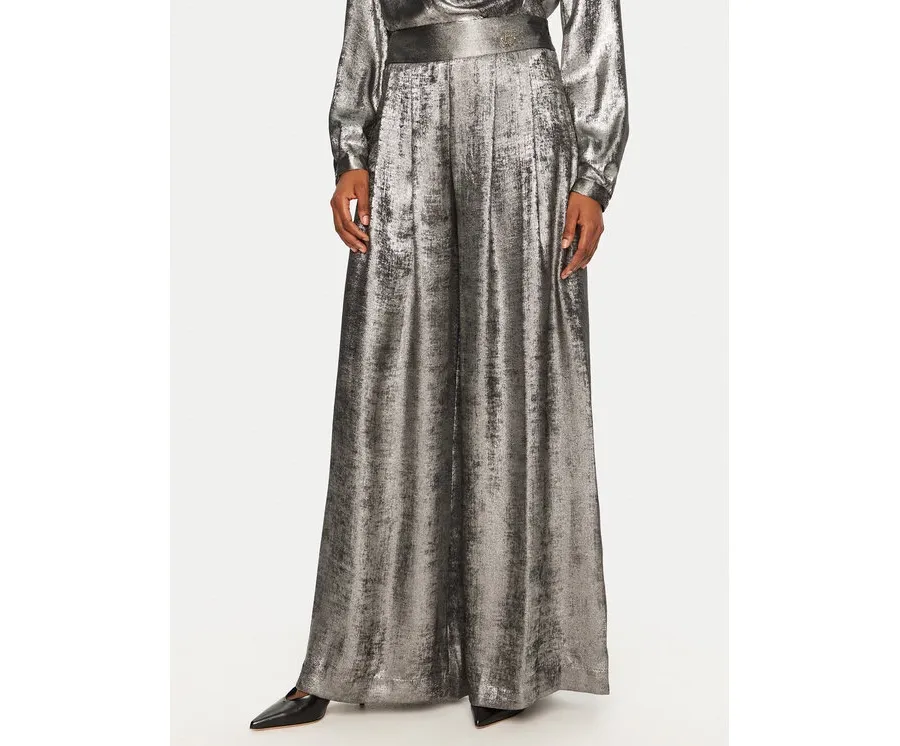 obrazek 1 Rinascimento Spodnie materiałowe CFC0121737003 Srebrny Regular Fit