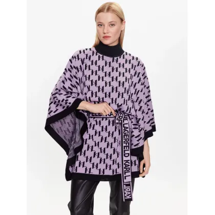 Zdjęcie KARL LAGERFELD Ponczo 230W2007 Fioletowy Relaxed Fit