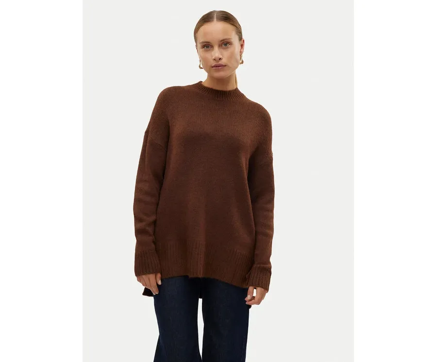 obrazek 1 Vero Moda Sweter 10269229 Brązowy Loose Fit