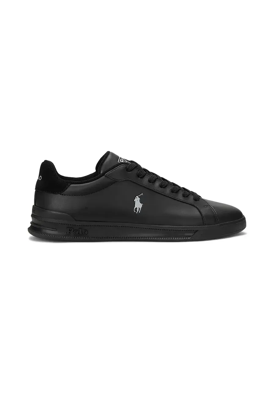 obrazek 1 Polo Ralph Lauren sneakersy skórzane Hrt Crt Ii męskie kolor czarny 809965072002