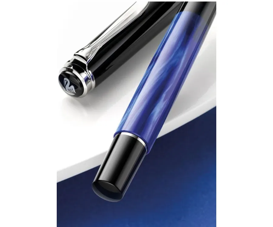 obrazek 3 Piękne pióro wieczne z serii Classic M205 Blue-Marbled