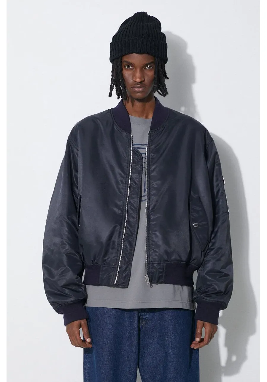 obrazek 1 AMBUSH kurtka bomber Nylon Bomber męski kolor granatowy przejściowa oversize BMEH012S24FAB