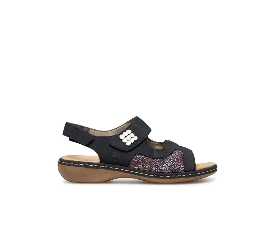 obrazek 1 Rieker Sandały 65989-14 Granatowy