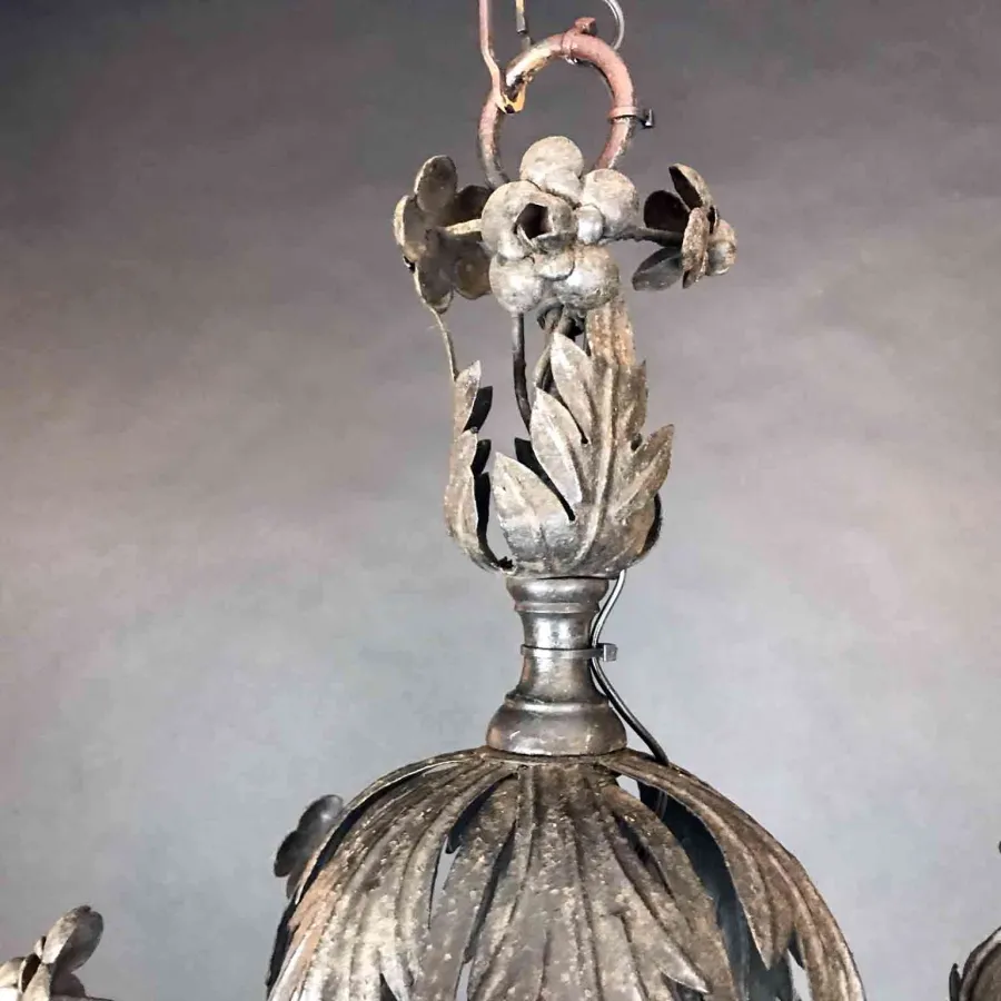 obrazek 8 Vintage żelazna latarnia wytłoczona z portyku wykonana ręcznie