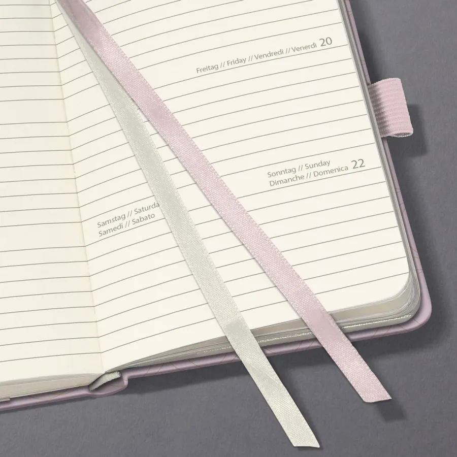 obrazek 4 Organizer A6 w twardej okładce - Powder Rose