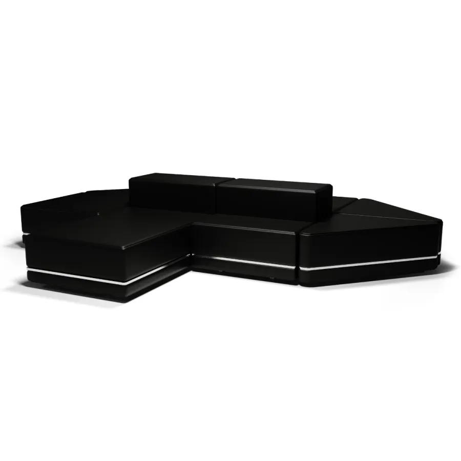 obrazek 1 Portugalska sofa z czarnej skóry
