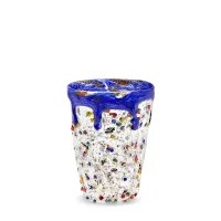 Picture Italian set of 6 drinking glasses (12 cm)
