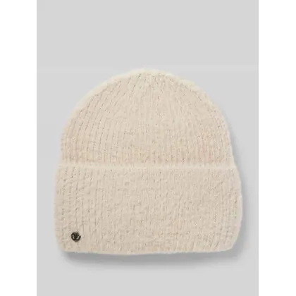 Zdjęcie Czapka beanie z imitacji dzianiny z dodatkiem wełny