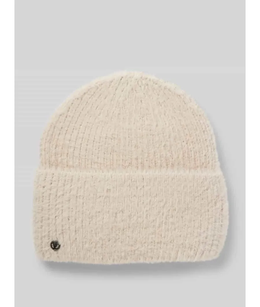 obrazek 1 Czapka beanie z imitacji dzianiny z dodatkiem wełny