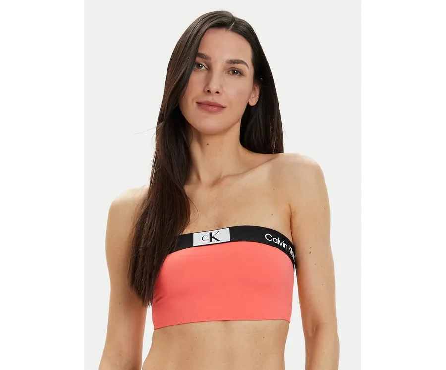 obrazek 1 Calvin Klein Swimwear Góra od bikini KW0KW02355 Koralowy