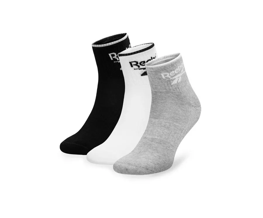 obrazek 1 Reebok Zestaw 3 par wysokich skarpet unisex R0362-SS24 (3-pack) Kolorowy