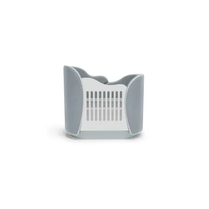 Zdjęcie Ekskluzywne łóżeczko dziecięce z szarego aksamitu