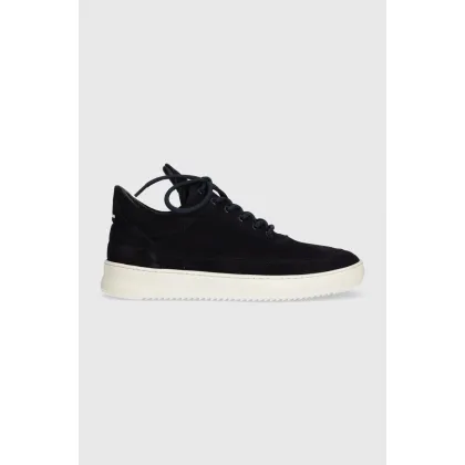 Zdjęcie Filling Pieces sneakersy zamszowe Low Top Suede Organic kolor granatowy 10122791658