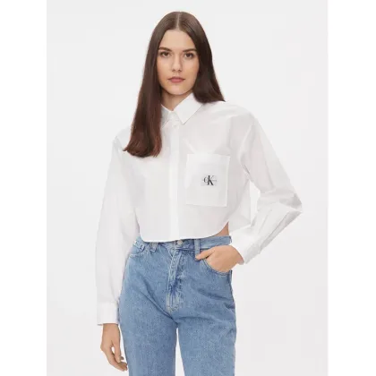 Zdjęcie Calvin Klein Jeans Koszula J20J222614 Biały Cropped Fit