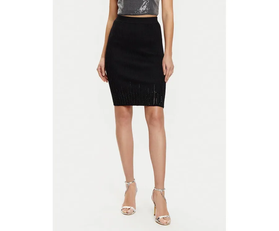 obrazek 1 Guess Spódnica ołówkowa W5RD83 Z2Y50 Czarny Slim Fit