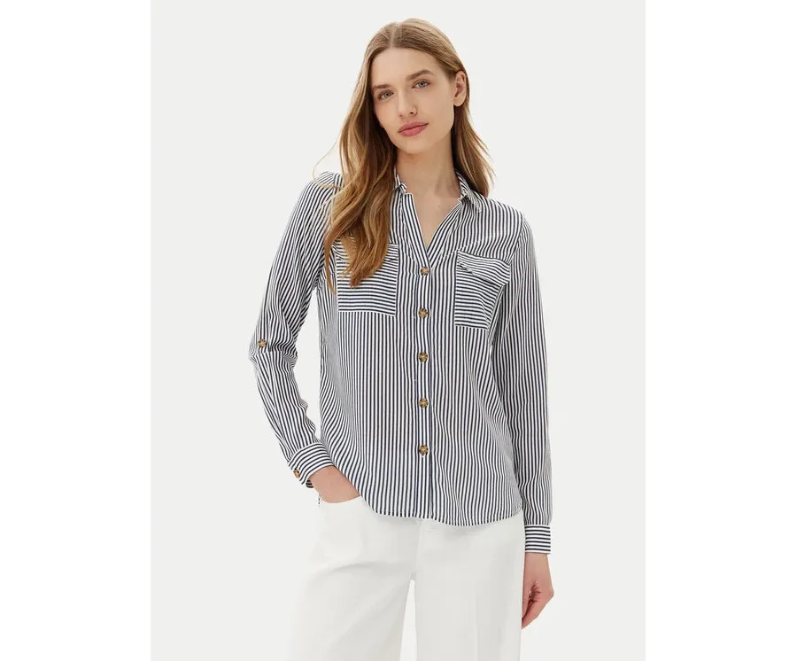 obrazek 1 Vero Moda Koszula Bumpy 10275283 Granatowy Regular Fit