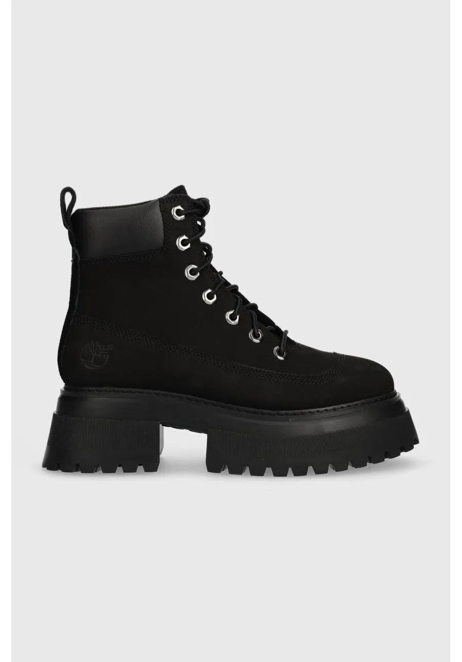 obrazek 1 Timberland workery Timberland Sky 6In LaceUp damskie kolor czarny na płaskim obcasie TB0A428J0011