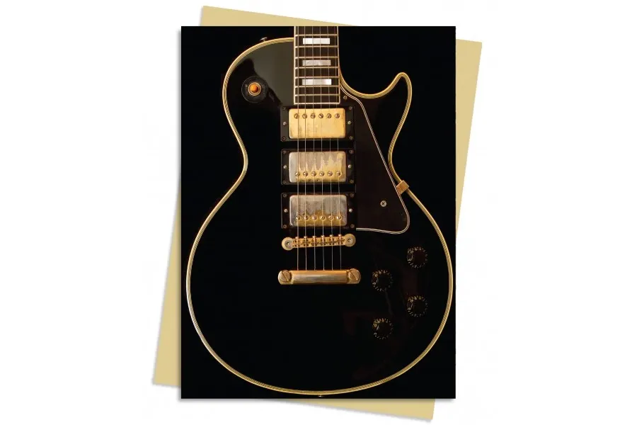 obrazek 1 Pakiet kartek na życzenia (Gibson Les Paul: Czarna gitara) - Flame Tree Publishing